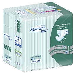 PANNOLONE PER INCONTINENZA A MUTANDINA SERENITY SOFT DRY+ ALOE MEDIUM SUPERCOMFORT 15 PEZZI FARMABILITY - farmasorriso.com