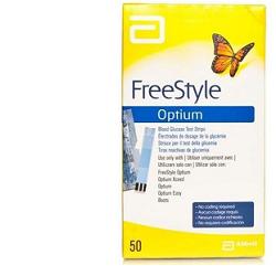 STRISCE MISURAZIONE GLICEMIA FREESTYLE OPTIUM TEST STRIPS 50 PEZZI SENZA CALIBRAZIONE - farmasorriso.com
