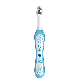 CHICCO SPAZZOLINO PRIMI DENTI DA LATTE AZZURRO 6-36 MESI - farmasorriso.com