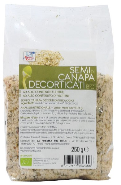 FSC SEMI DI CANAPA DECORTICATI BIO AD ALTO CONTENUTO DI FIBRA 250 G - farmasorriso.com