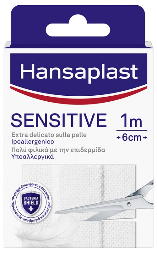 HANSAPLAST STRISCIA SENSITIVE PRETAGLIATA 1X6CM 10 PEZZI - farmasorriso.com