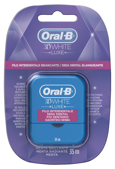 ORALB 3D WHITE LUXE FILO INTERDENTALE 35 METRI - farmasorriso.com