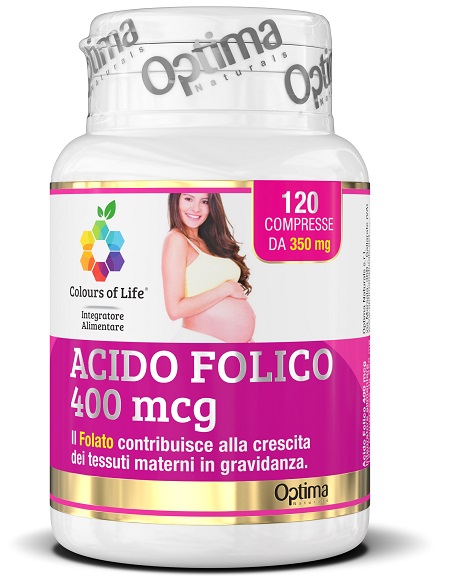 COLOURS OF LIFE ACIDO FOLICO 400 MCG 120 COMPRESSE 350 MG - farmasorriso.com