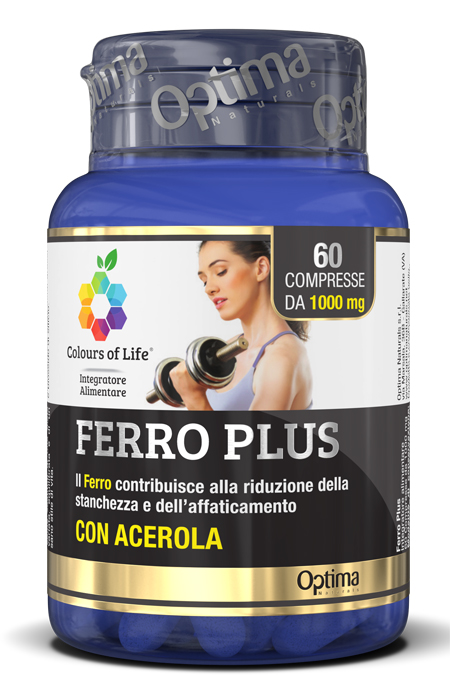 COLOURS OF LIFE FERRO PLUS 60 COMPRESSE 1000 MG - farmasorriso.com
