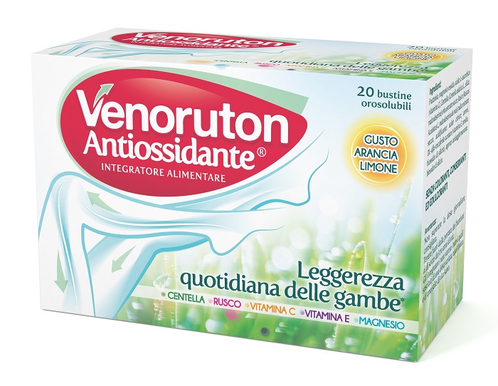 VENORUTON ANTIOSSIDANTE 20 BUSTINE OROSOLUBILI MONODOSE - farmasorriso.com