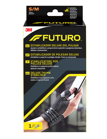 STABILIZZATORE PER POLLICE FUTURO NERO SMALL/MEDIUM 1 PEZZO - farmasorriso.com
