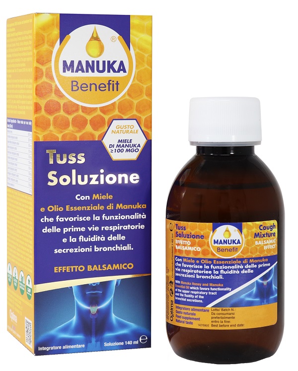 MANUKA BENEFIT TUSS SOLUZIONE 140 ML - farmasorriso.com