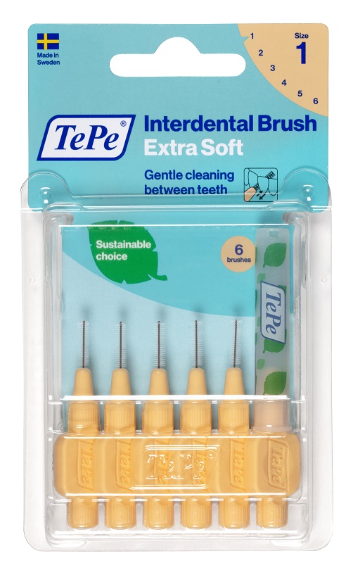TEPE SCOVOLINO XSOFT ARANCIONE 0,45 MM 6 PEZZI - farmasorriso.com