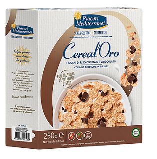 PIACERI MEDITERRANEI CEREALORO FIOCCHI RISO MAIS E CIOCCOLATO 250 G - farmasorriso.com