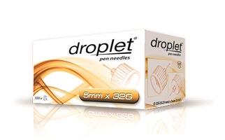 AGO PER PENNA DA INSULINA DROPLET 32 GAUGE 5 MM 100 PEZZI - farmasorriso.com