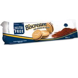 NUTRIFREE BISCREAM CON CREMA AL CACAO 125 G - farmasorriso.com