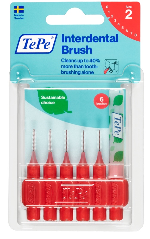 TEPE SCOVOLINO ROSSO 0,5MM 6 PEZZI - farmasorriso.com
