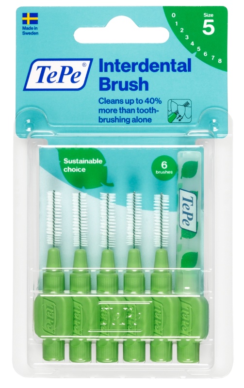 TEPE SCOVOLINO VERDE 0,8MM 6 PEZZI - farmasorriso.com