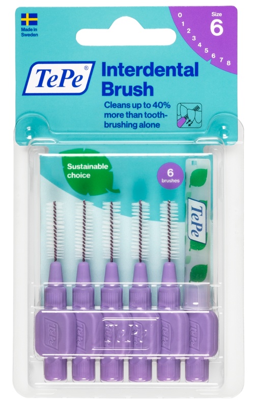 TEPE SCOVOLINO VIOLA 1,1MM 6 PEZZI - farmasorriso.com