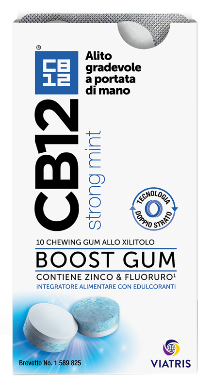 CB12 BOOST 10 CHEWING-GUM ZINCO E FLUORURO NEW FORMULATION - farmasorriso.com
