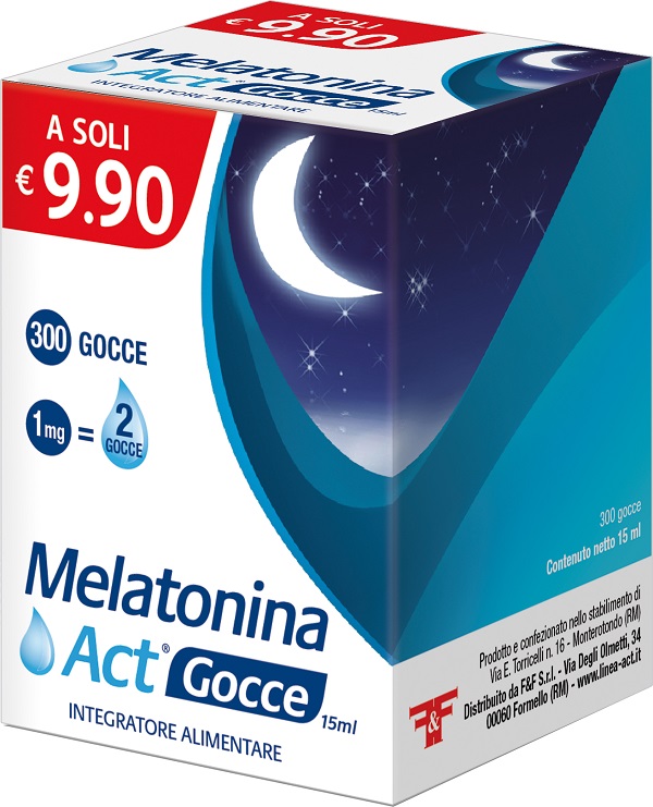 MELATONINA ACT GOCCE 15 ML - farmasorriso.com