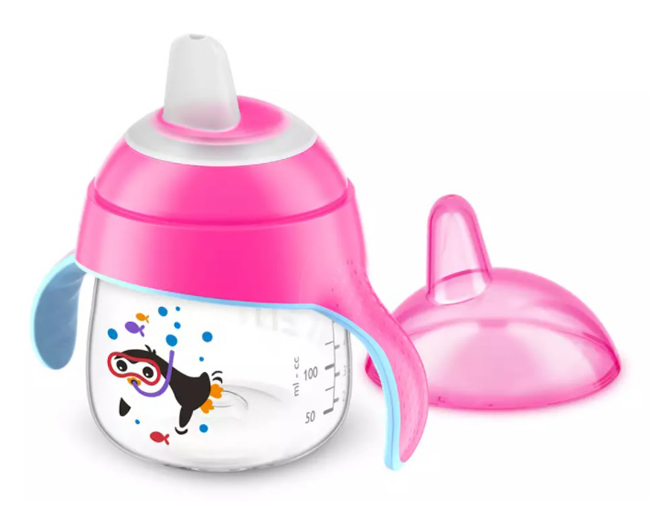 AVENT TAZZA CON BECCUCCIO DECORATA AZZURRO 200 ML - farmasorriso.com