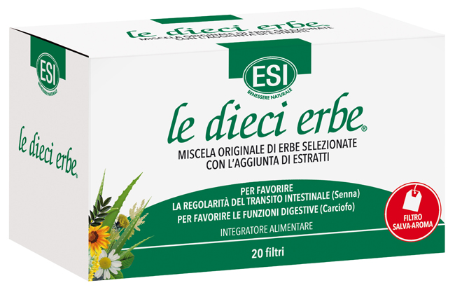 ESI LE DIECI ERBE TISANA 20 FILTRI - farmasorriso.com