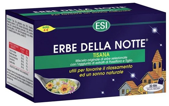 ESI ERBE DELLA NOTTE TISANA 20 FILTRI ASTUCCIO 40 G - farmasorriso.com