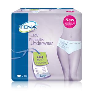 PANNOLONE A MUTANDINA ASSORBENTE TENA SILHOUETTE BLANC LARGE 10 PEZZI - farmasorriso.com