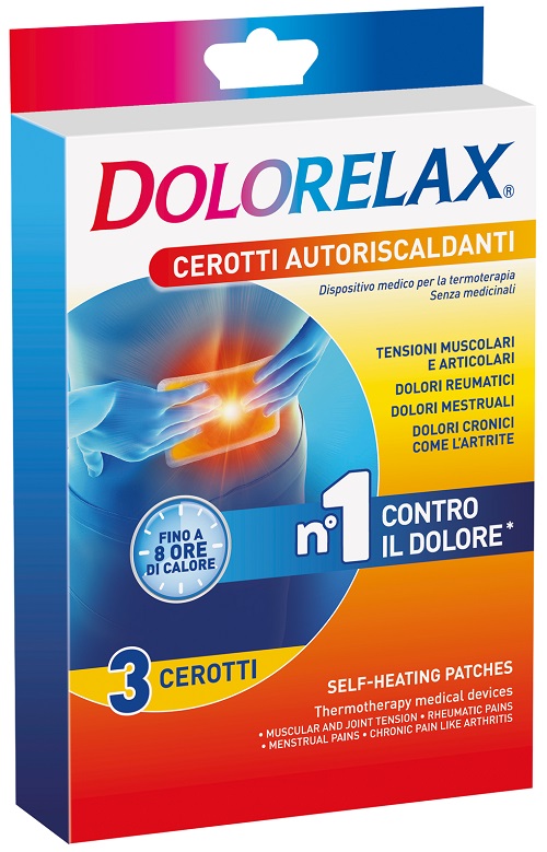 DOLORELAX CEROTTO EFFETTO CALDO 3 PEZZI - farmasorriso.com