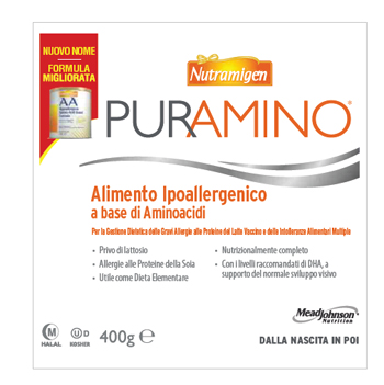 NUTRAMIGEN PURAMINO BARATTOLO 400 G - farmasorriso.com