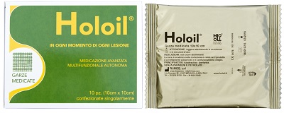 HOLOIL MEDICAZIONE GARZA 10X10CM 10 PEZZI - farmasorriso.com