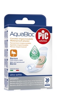 CEROTTO PIC AQUABLOC 19X72MM ANTIBATTERICO 20 PEZZI - farmasorriso.com