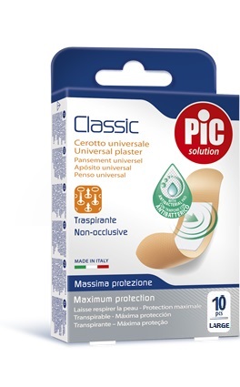 CEROTTO PIC CLASSIC 25X72 MM 10 ANTIBATTERICO 10 PEZZI - farmasorriso.com