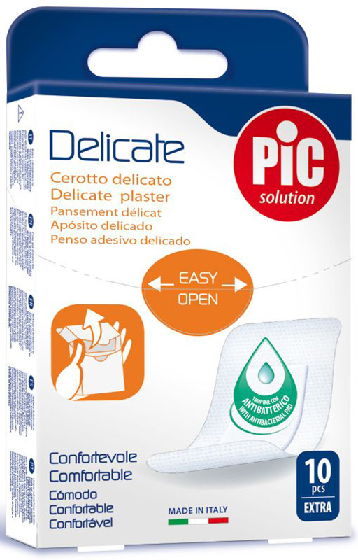CEROTTO PIC DELICATE EXTRA ANTIBATTERICO 10 PEZZI - farmasorriso.com