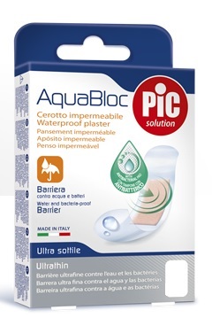 CEROTTO PIC AQUABLOC 10X12 STERILE ANTIBATTERICO 5 PEZZI - farmasorriso.com