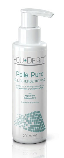 YOUDERM PELLE PURA GEL DETERGENTE VISO 200 ML - farmasorriso.com