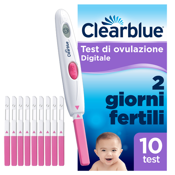 TEST DI OVULAZIONE CLEARBLUE DIGITALE 10 PEZZI - farmasorriso.com