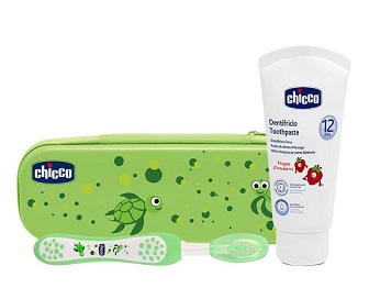 CHICCO SET DENTALE VERDE CON FLUORO - farmasorriso.com