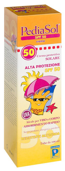PEDIASOL SPF 50 CREMA SOLARE 100 ML - farmasorriso.com