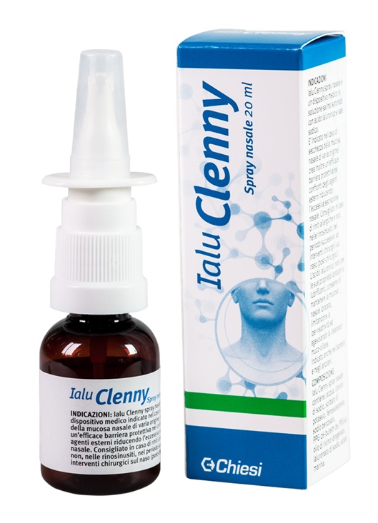 IALU CLENNY SPRAY NASALE SOLUZIONE SALINA ISOTONICA CON ACIDO IALURONICO E SALE SODICO 20 ML - farmasorriso.com