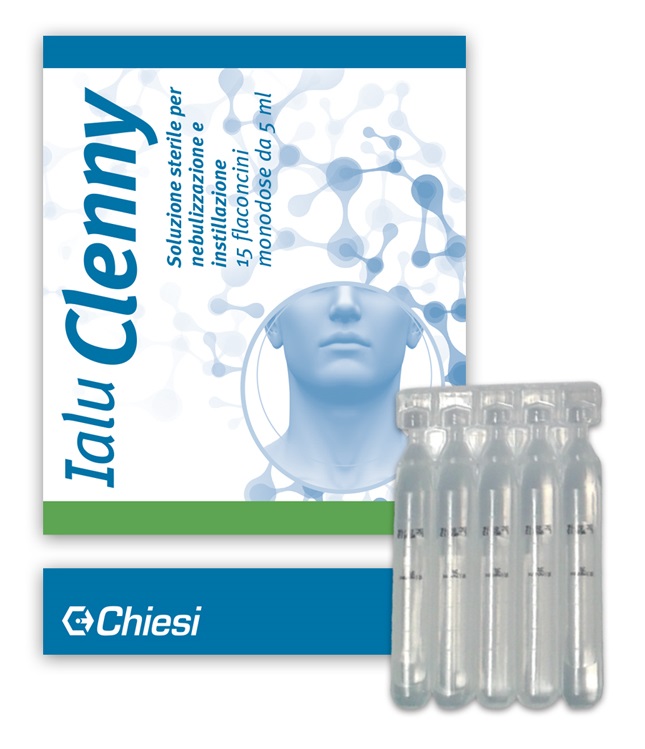 IALU CLENNY 15 FLACONCINI 5 ML SOLUZIONE STERILE PER NEBULIZZAZIONE E INSTILLAZIONE CON ACIDO IALURONICO - farmasorriso.com