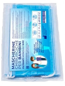 MASCHERINA CHIRURGICA BIMBO 10 PEZZI - farmasorriso.com