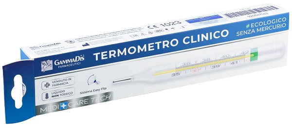 TERMOMETRO CLINICO ECOLOGICO SENZA MERCURIO 1 PEZZO - farmasorriso.com