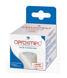 BENDA ELASTICA AUTOADERENTE CEROXMED 4 X 400 CM 1 PEZZO - farmasorriso.com