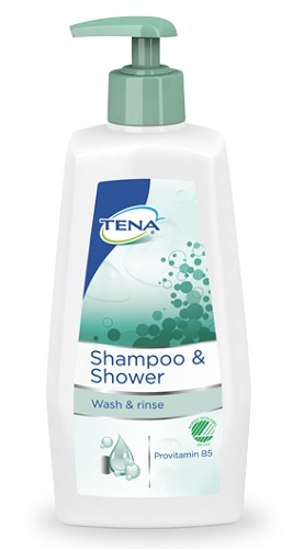TENA SHAMPOO & SHOWER 500 ML - farmasorriso.com