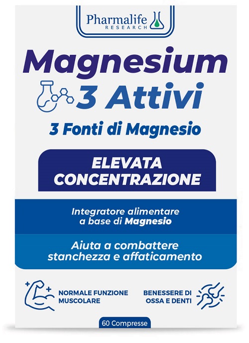 MAGNESIUM 3 ATTIVI 60 COMPRESSE - farmasorriso.com