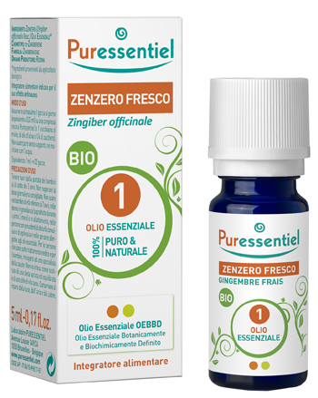 PURESSENTIEL ZENZERO FRESCO OLIO ESSENZIALE BIO 5 ML - farmasorriso.com