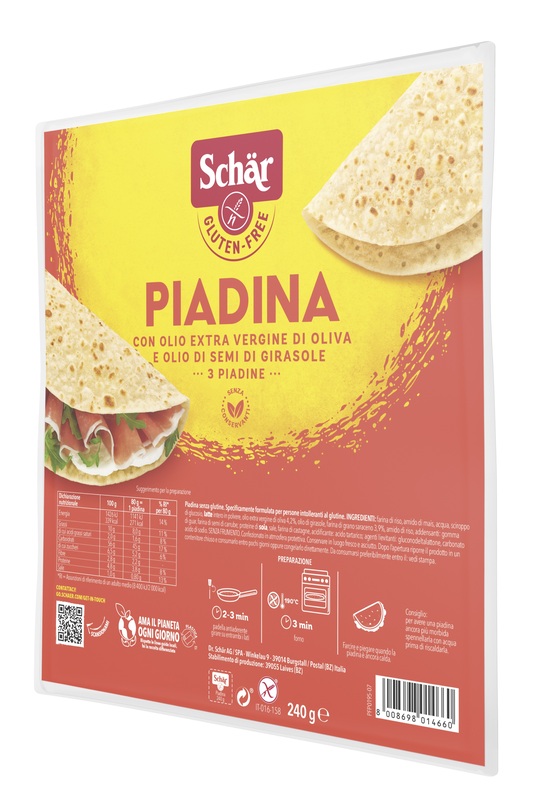 SCHAR PIADINA 3 PEZZI DA 80 G - farmasorriso.com