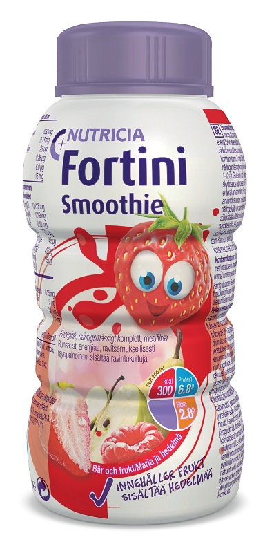 FORTINI SMOOTHIE MULTI FIBRE GUSTO FRUTTI ROSSI 200 ML - farmasorriso.com