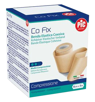 BENDA ELASTICA PIC CO FIX AUTOADESIVA 12X5CM MEDIUM - farmasorriso.com
