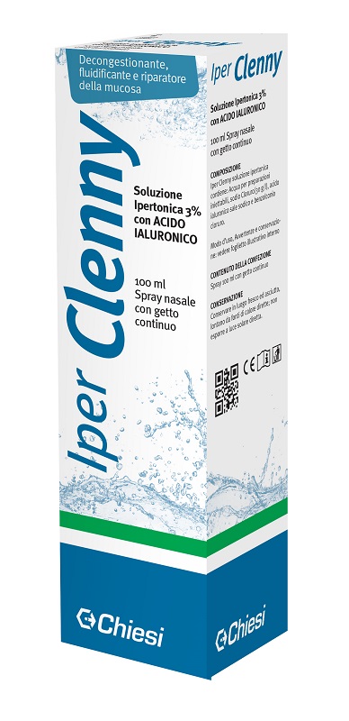 IPER CLENNY SPRAY NASALE EROGAZIONE CONTINUA SOLUZIONE IPERTONICA CON ACIDO IALURONICO 100 ML - farmasorriso.com