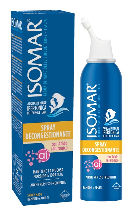 ISOMAR SPRAY DECONGESTIONANTE ACIDO IALURONICO 100 ML - farmasorriso.com