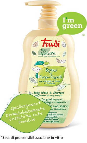 TRUDI BABY NATURE BAGNO CORPO CAPELLI 400 ML - farmasorriso.com