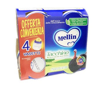 MELLIN OMOGENEIZZATO TACCHINO 4X80 G - farmasorriso.com
